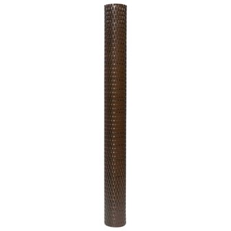 Balkonscherm 400x80 cm poly rattan bruin en zwart 4