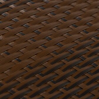 Balkonscherm 400x80 cm poly rattan bruin en zwart 6