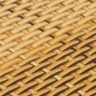 Balkonscherm 400x90 cm poly rattan lichtbruin 6