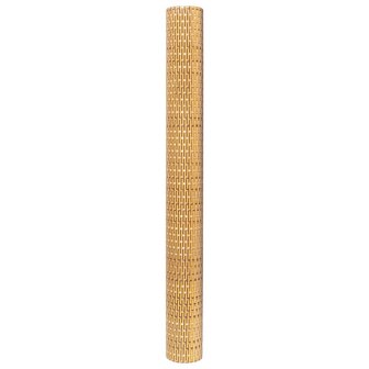 Balkonscherm 500x80 cm poly rattan lichtbruin 4