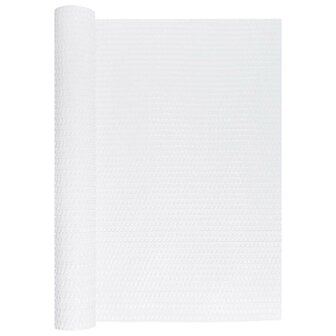 Balkonscherm 400x80 cm poly rattan wit 3
