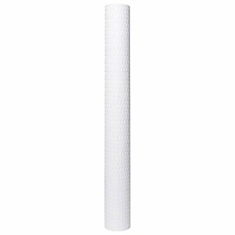 Balkonscherm 400x80 cm poly rattan wit 4