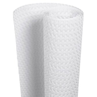 Balkonscherm 400x100 cm poly rattan wit 2