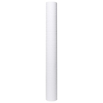 Balkonscherm 400x100 cm poly rattan wit 4