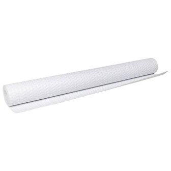 Balkonscherm 400x100 cm poly rattan wit 5