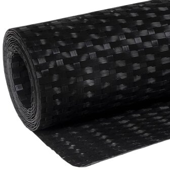 Balkonscherm 300x80 cm poly rattan zwart 7