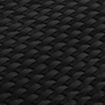 Balkonscherm 500x80 cm poly rattan zwart 6