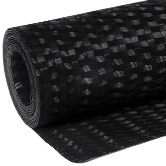 Balkonscherm 500x80 cm poly rattan zwart 7