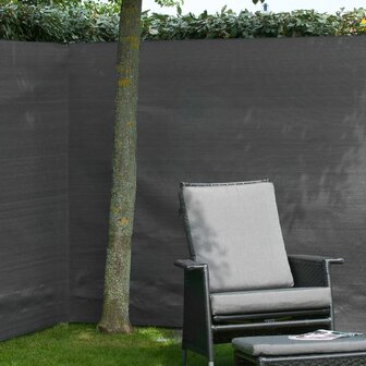 Nature Tuinscherm 1x3 m PE antraciet 2