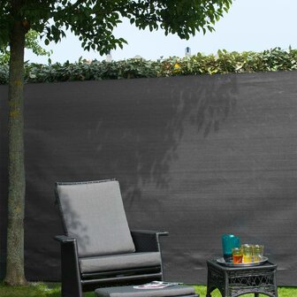 Nature Tuinscherm 1x3 m PE antraciet 3