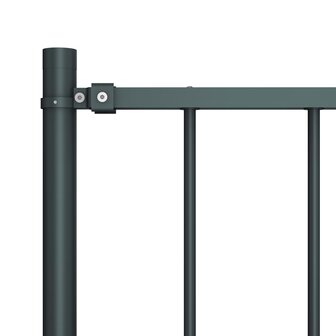 Hekpaneel met palen 1,7x1,25 m gepoedercoat staal antraciet 3