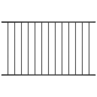 Hekpaneel 1,7x1,25 m gepoedercoat staal zwart 1