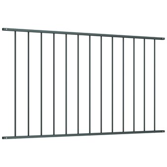Hekpaneel 1,7x0,75 m gepoedercoat staal antraciet 2