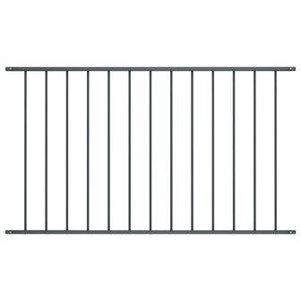 Hekpaneel 1,7x1 m gepoedercoat staal antraciet 1