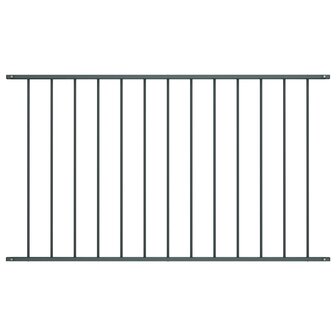 Hekpaneel 1,7x1,25 m gepoedercoat staal antraciet 1