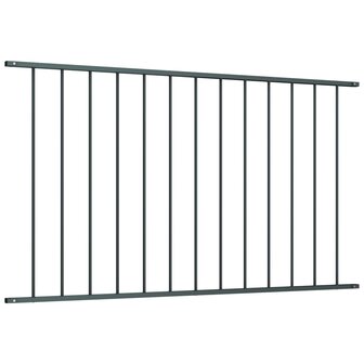 Hekpaneel 1,7x1,25 m gepoedercoat staal antraciet 2