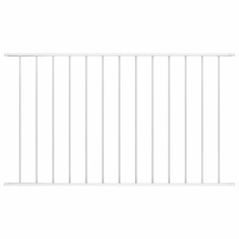 Hekpaneel 1,7x1,25 m gepoedercoat staal wit 1