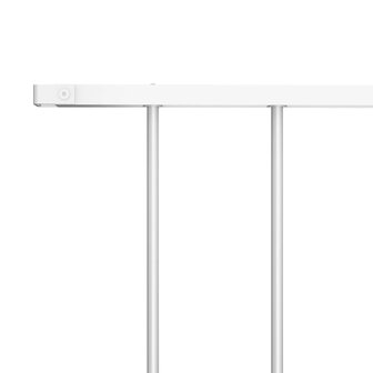 Hekpaneel 1,7x1,25 m gepoedercoat staal wit 3