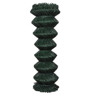 Gaashek 1,25x15 m staal groen 2