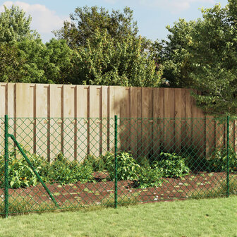Gaashek met flens 1x10 m groen 1