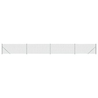 Gaashek met flens 0,8x10 m zilverkleurig 2