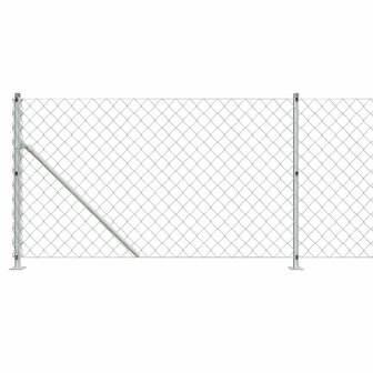 Gaashek met flens 0,8x10 m zilverkleurig 4