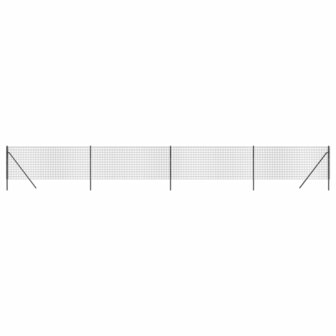 Draadgaashek 0,8x10 m gegalvaniseerd staal antracietkleurig 2