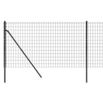 Draadgaashek 0,8x10 m gegalvaniseerd staal antracietkleurig 4
