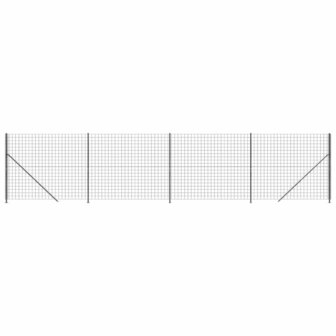 Draadgaashek met flens 1,6x10 m antracietkleurig 2