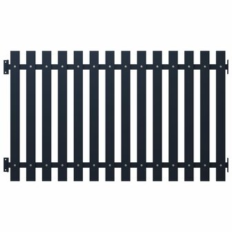 Schuttingpaneel 170,5x125 cm gepoedercoat staal antraciet 1