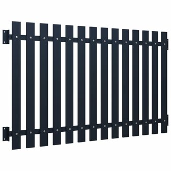 Schuttingpaneel 170,5x125 cm gepoedercoat staal antraciet 2