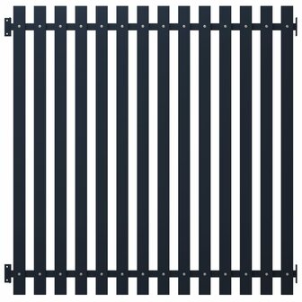 Schuttingpaneel 170,5x170 cm gepoedercoat staal antraciet 1