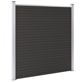 Schuttingpaneel 180x186 cm HKC zwart 3