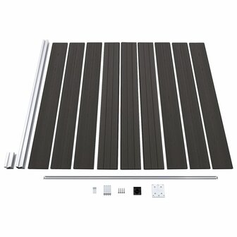 Schuttingpaneel 175x186 cm HKC zwart 4