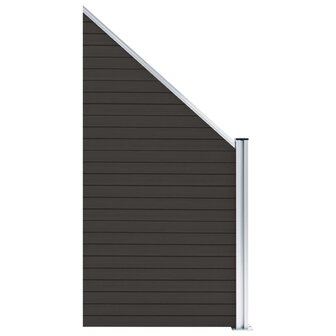 Schuttingpaneel 95x(105-180) cm HKC zwart 2