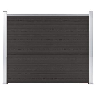 Schuttingpaneel 180x146 cm HKC zwart 1