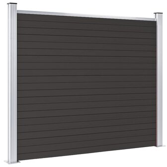 Schuttingpaneel 180x146 cm HKC zwart 3