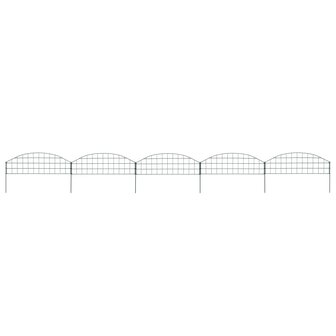 Schuttingset gebogen 77,3x26 cm groen 1