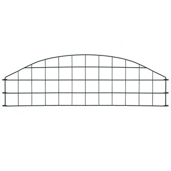Schuttingset gebogen 77,3x26 cm groen 2