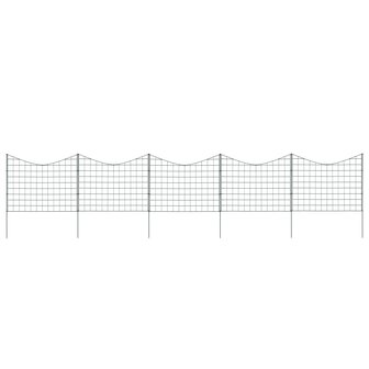 Schuttingset hol gebogen 77,5x64 cm groen 1