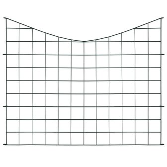 Schuttingset hol gebogen 77,5x64 cm groen 2