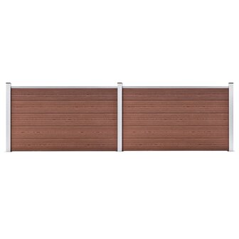 Schutting 353x106 cm HKC bruin 1