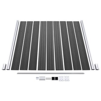 Schuttingpanelenset 699x186 cm HKC zwart 5