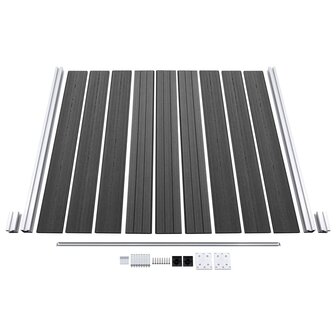 Schuttingpanelenset 1045x186 cm HKC zwart 5