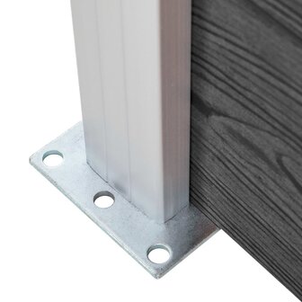 Schuttingpanelenset 1391x186 cm HKC zwart 8