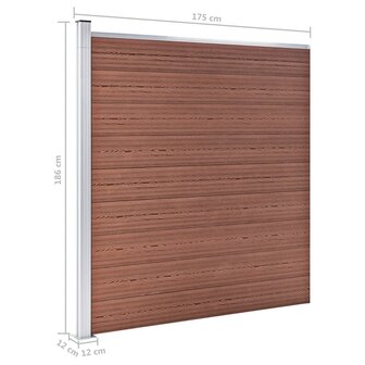 Schutting 175x186 cm HKC bruin 9