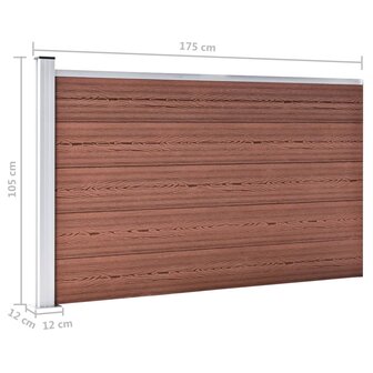 Schutting 175x105 cm HKC bruin 9