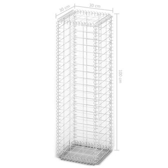 Schanskorf met deksels 100x30x30 cm gegalvaniseerd draad  7