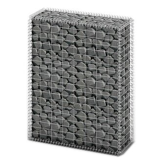 Schanskorf met deksels 100x80x30 cm gegalvaniseerd draad  2