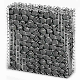 Schanskorf met deksels 100x100x30 cm gegalvaniseerd draad  2